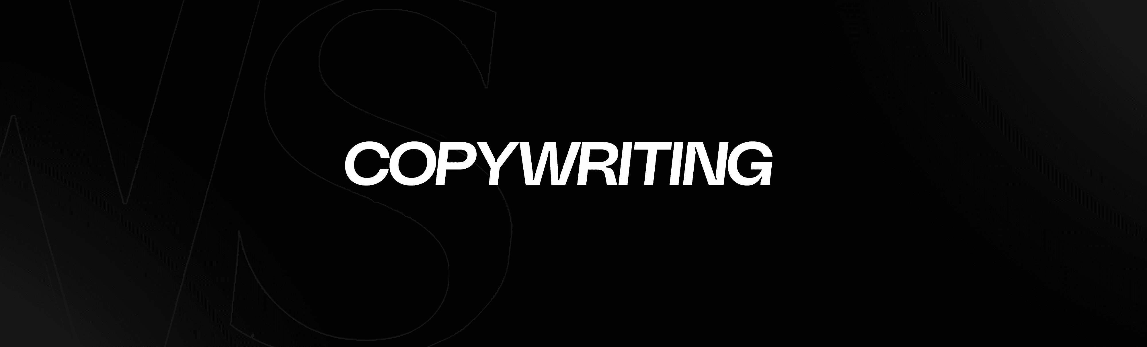Copywriting banner